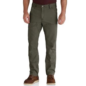Carhartt Men’s Kaki Green Denim 5 Pocket Jeans Relaxed 34/32